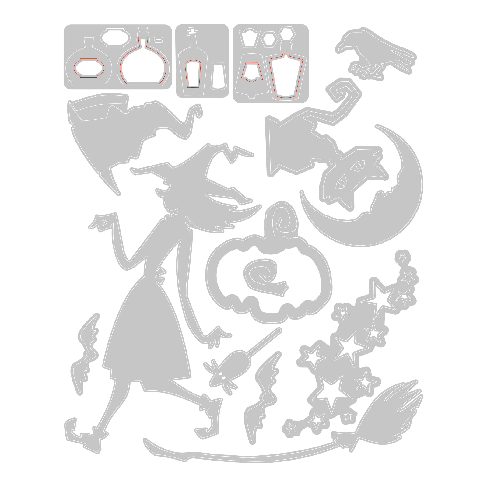 sizzix-thinlits-vault-wicked-stanzschablonen-15-tlg-halloween image 2