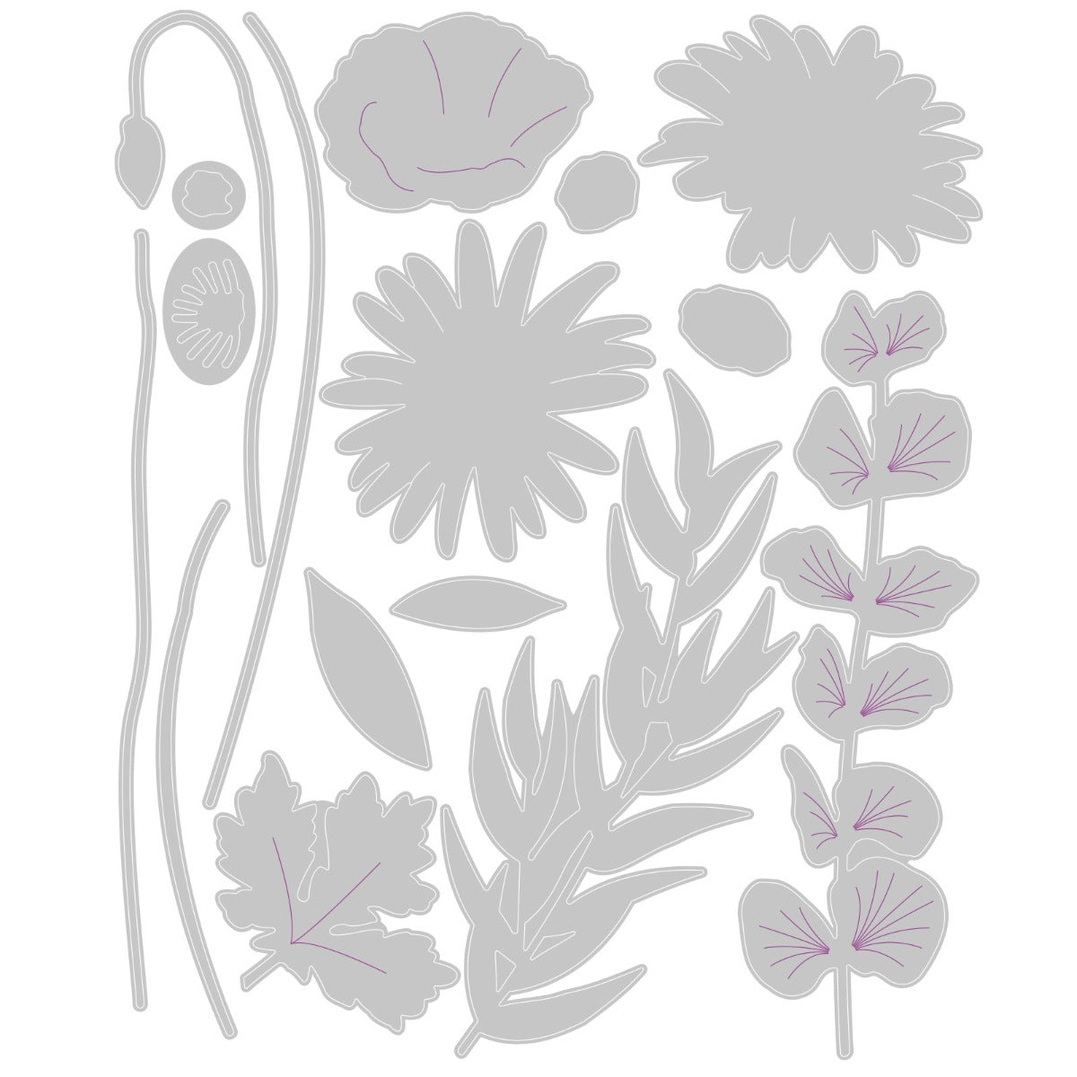 sizzix-thinlits-wild-blooms-2-stanzschablonen-16-teilig-blumen image 2