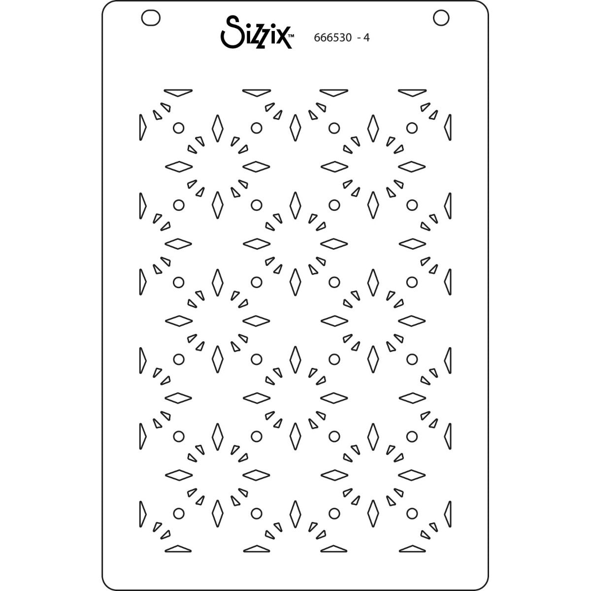 sizzix-layered-stencils-geo-crystals-schablonen-a6-4er image 5