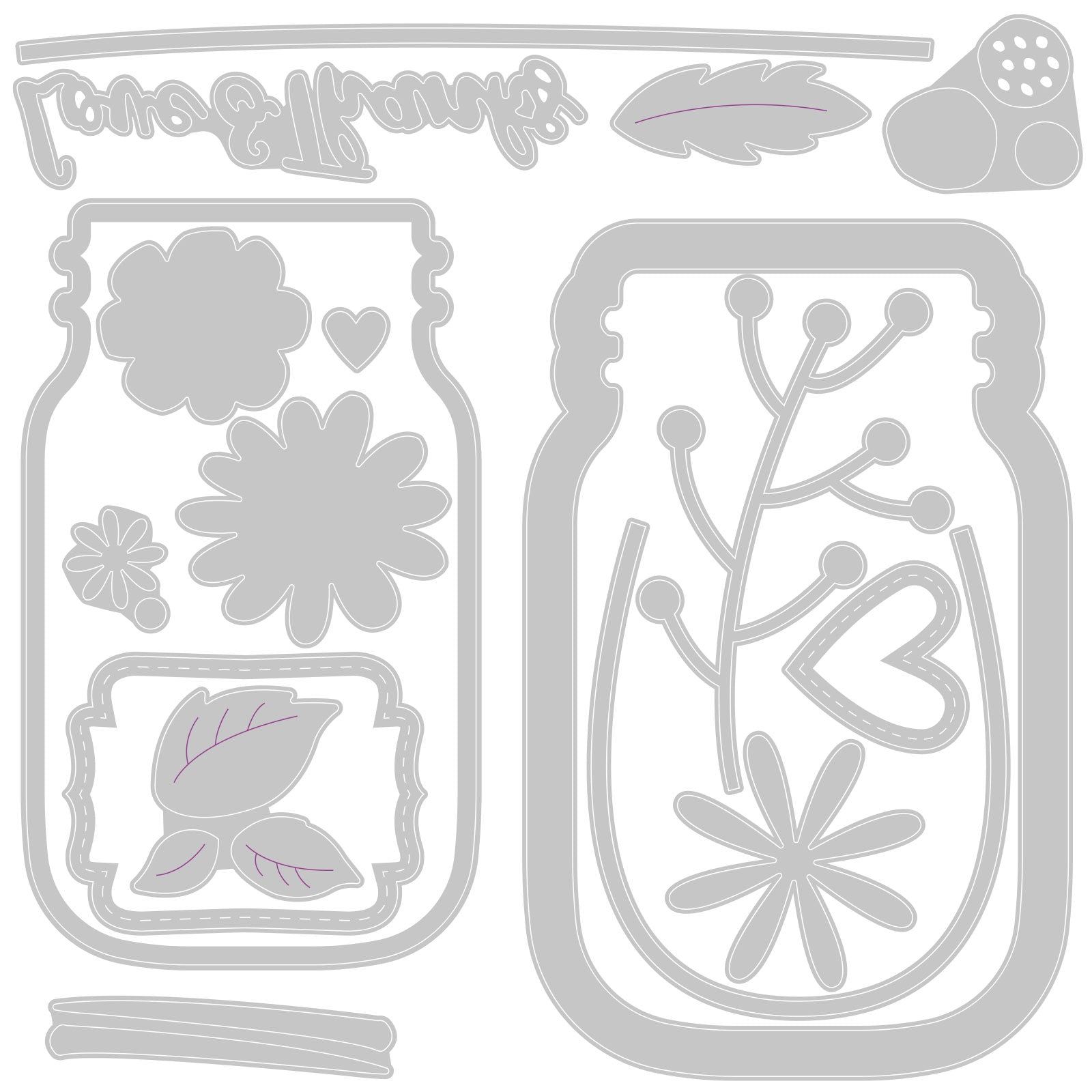 sizzix-thinlits-jar-of-flowers-stanzschablonen-17-teilig-glas image 2