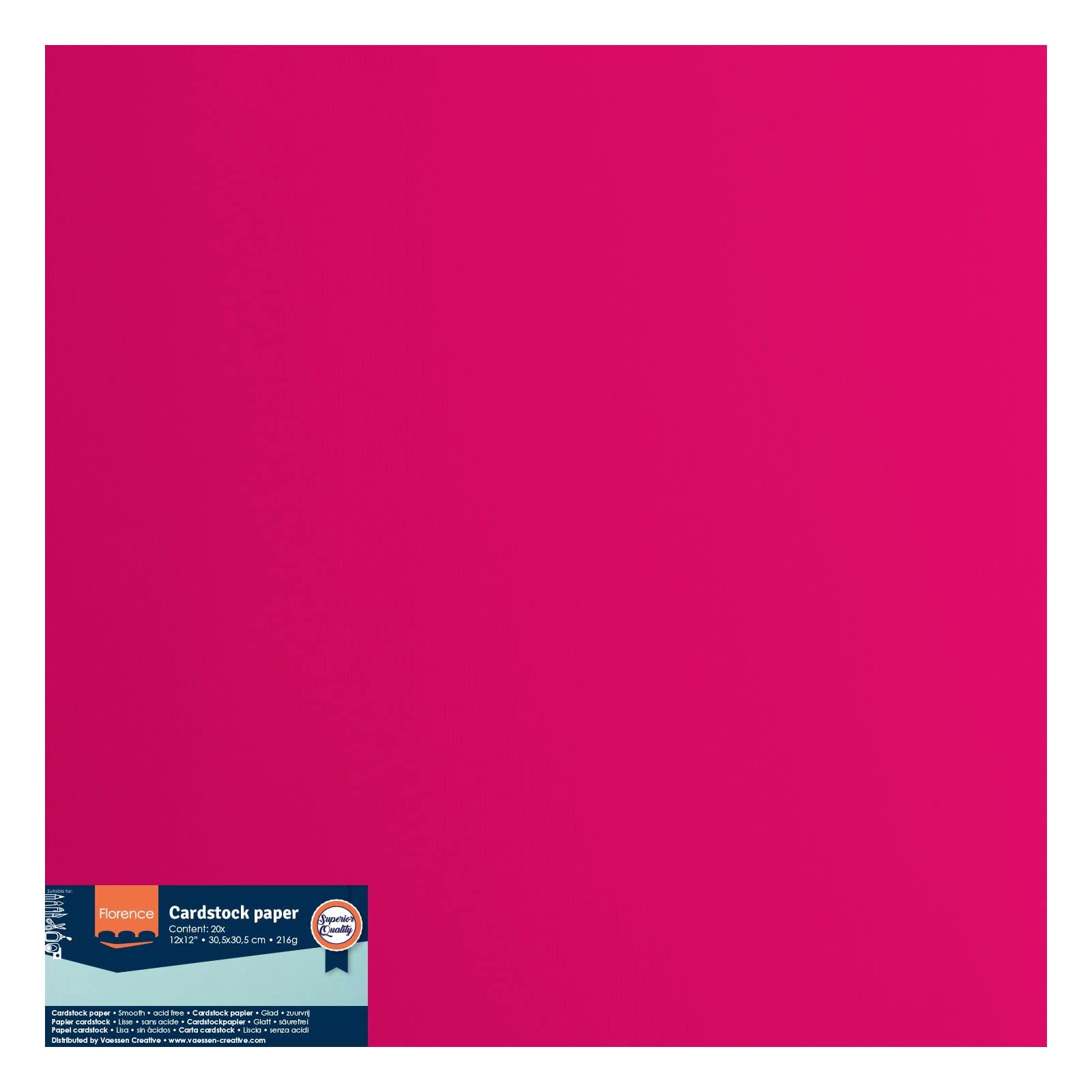 vaessen-florence-tonkarton-rosa-30-5cm-20-blatt-216g-glatt image 6