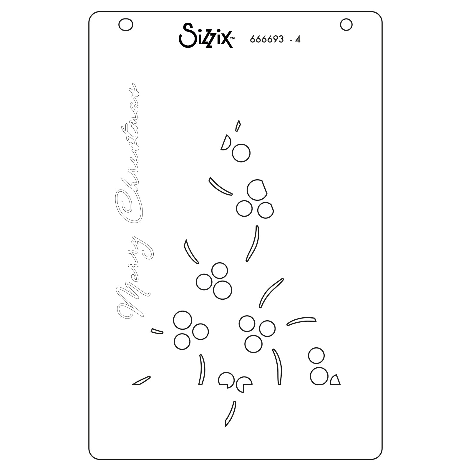sizzix-layered-stencils-cosmopolitan-christmas-schablonen-4er image 5