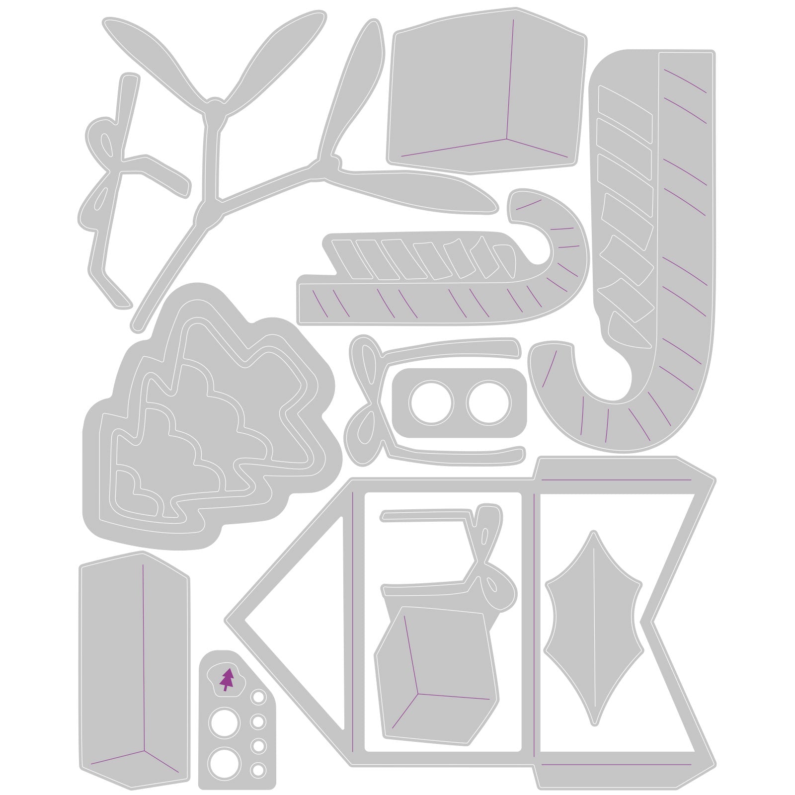 sizzix-thinlits-stocking-fillers-stanzen-14-tlg-weihnachten image 2