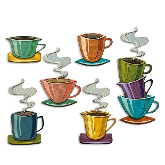 sizzix-thinlits-papercut-cafe-stanzschablonen-28-tlg-teetassen image 1
