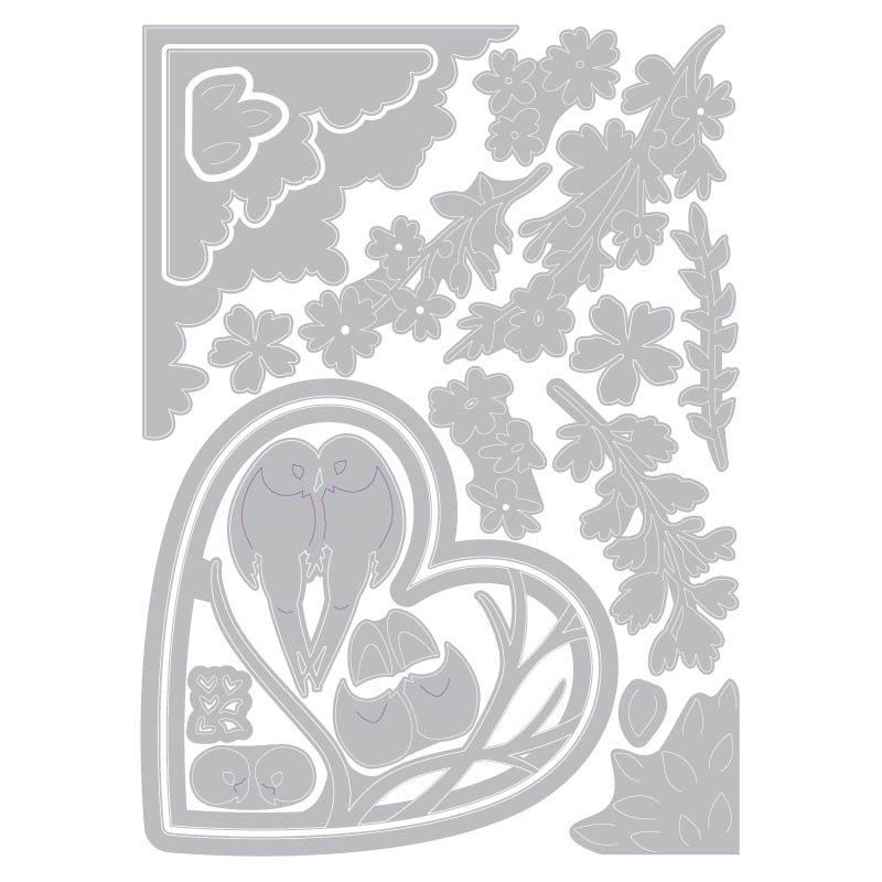 sizzix-thinlits-love-birds-shadow-box-stanzschablonen-20-tlg image 2