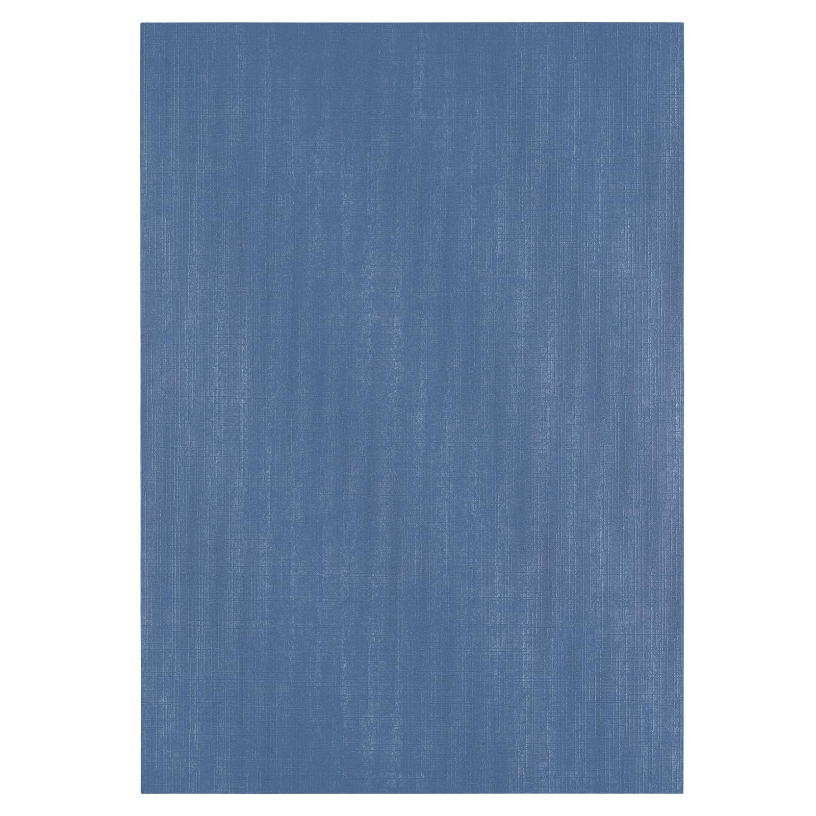 vaessen-florence-tonkarton-a4-blau-leinen-10-blatt-250g-maritime image 1
