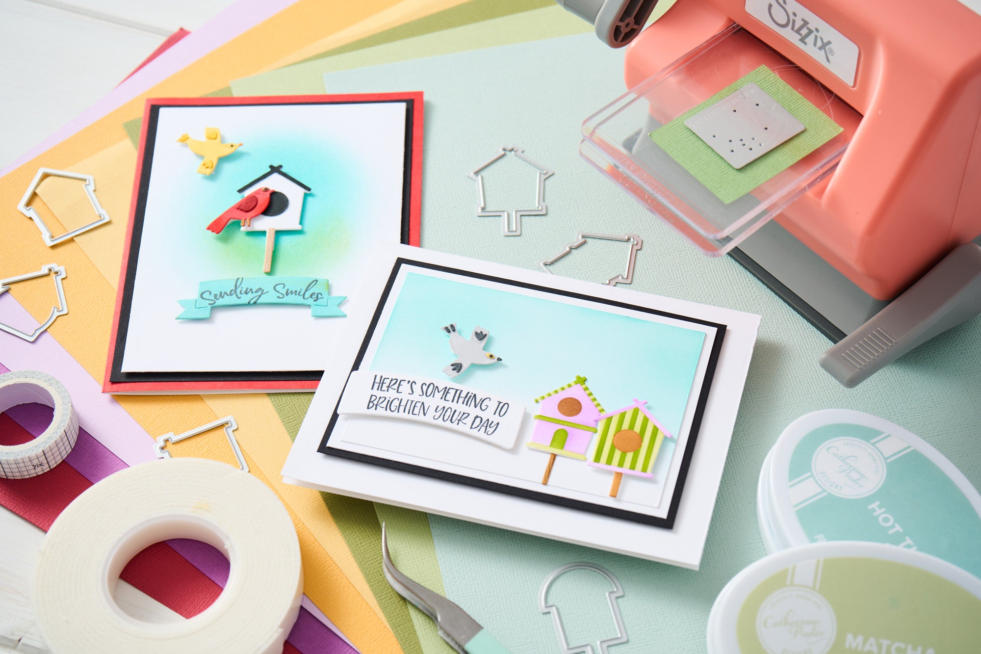 sizzix-layered-stencils-good-place-to-land-a6-4er-set image 4