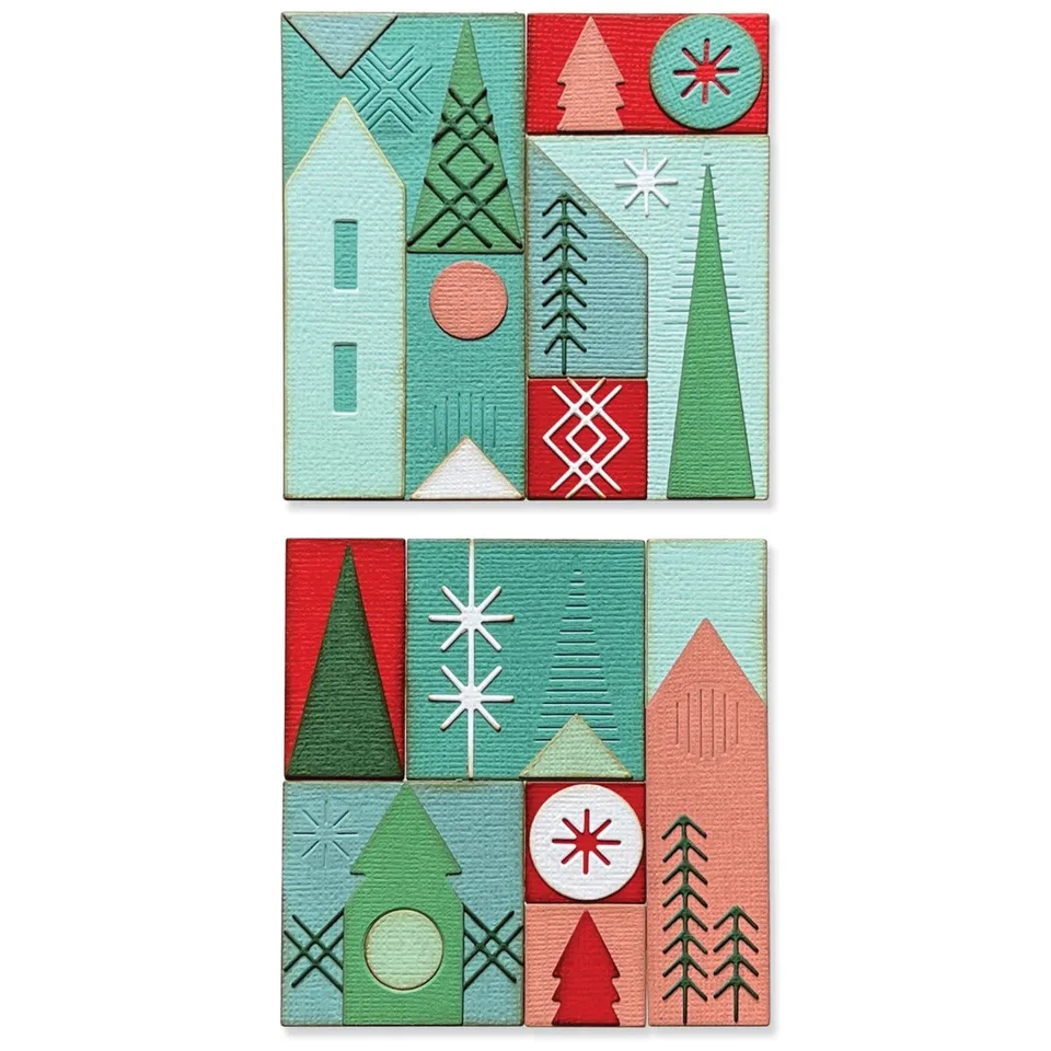 sizzix-thinlits-holiday-blocks-stanzformen-27er-set-winter image 1