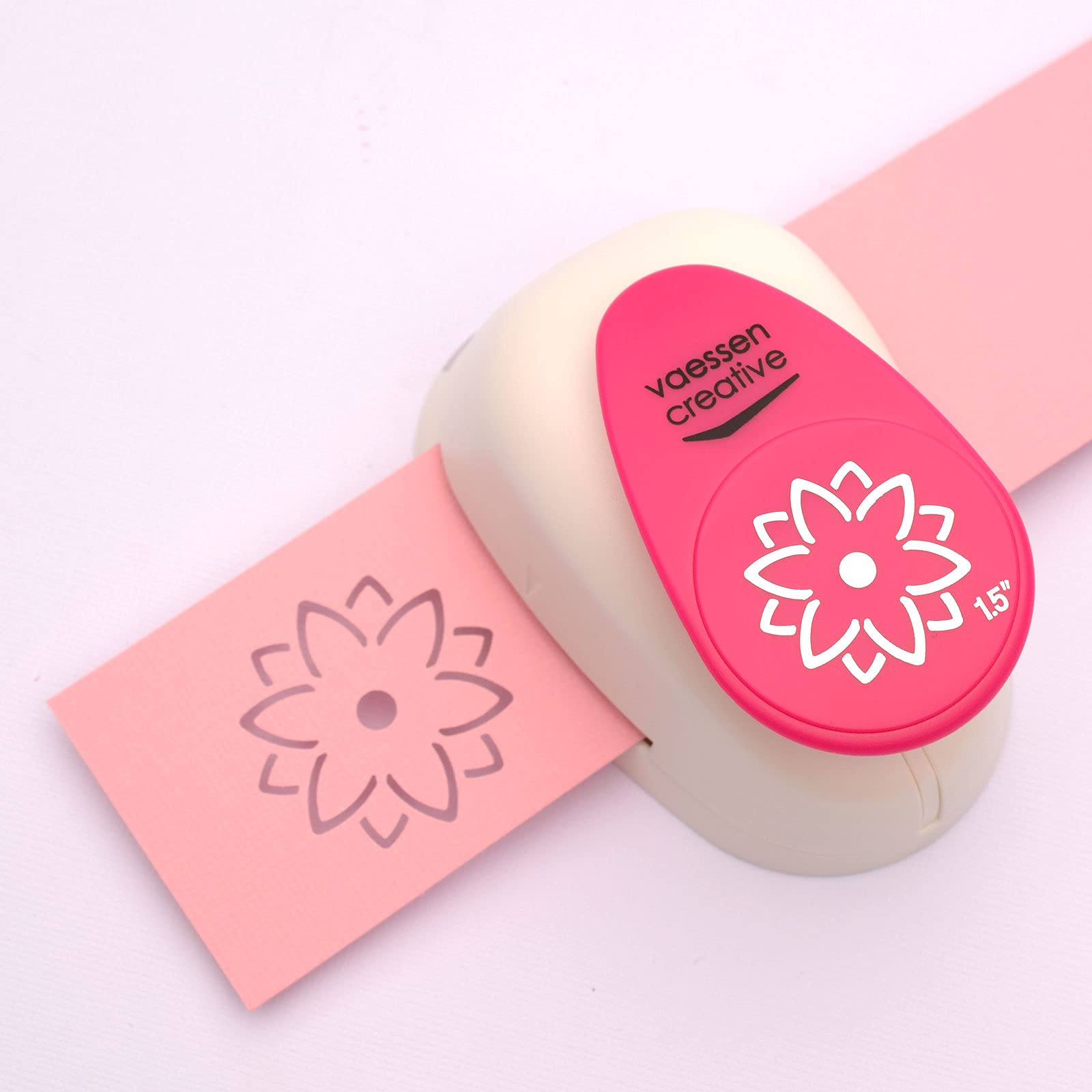 vaessen-creative-cut-easy-motivstanzer-3d-blume-3-7cm-rosa image 7
