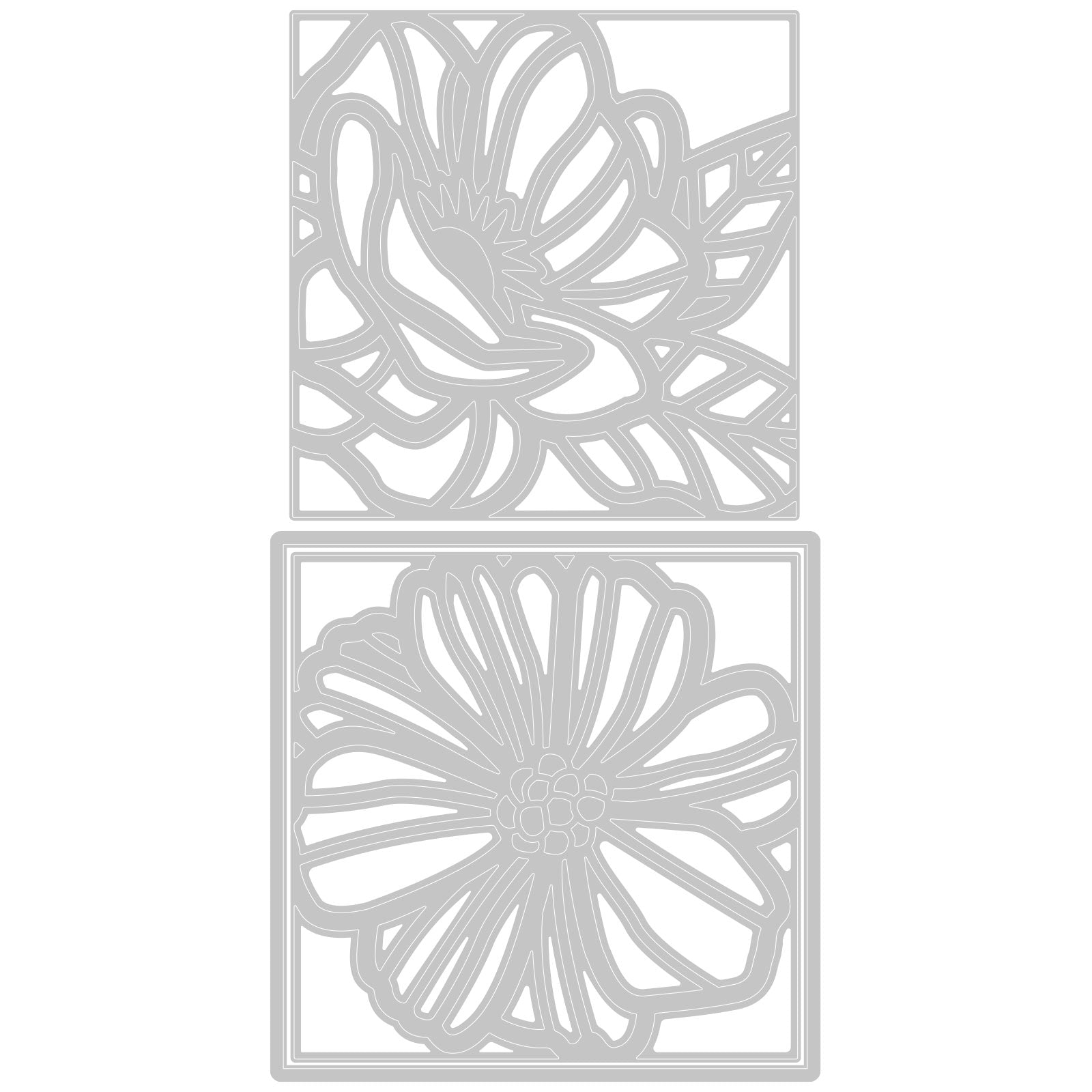 sizzix-thinlits-floral-card-fronts-stanzschablonen-3-tlg-blumen image 2