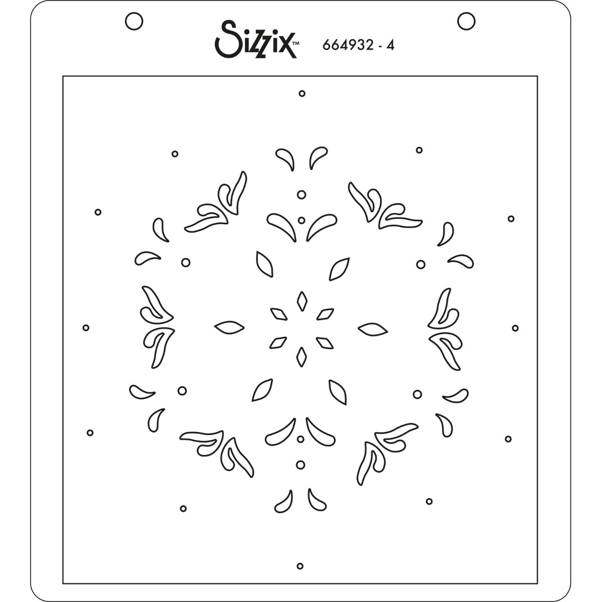 sizzix-layered-stencils-schablonen-snowflake-4er-winter image 6