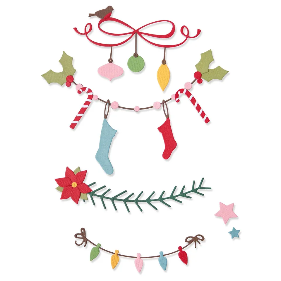 sizzix-thinlits-christmas-borders-stanzschablonen-14-tlg-weihnachten image 1