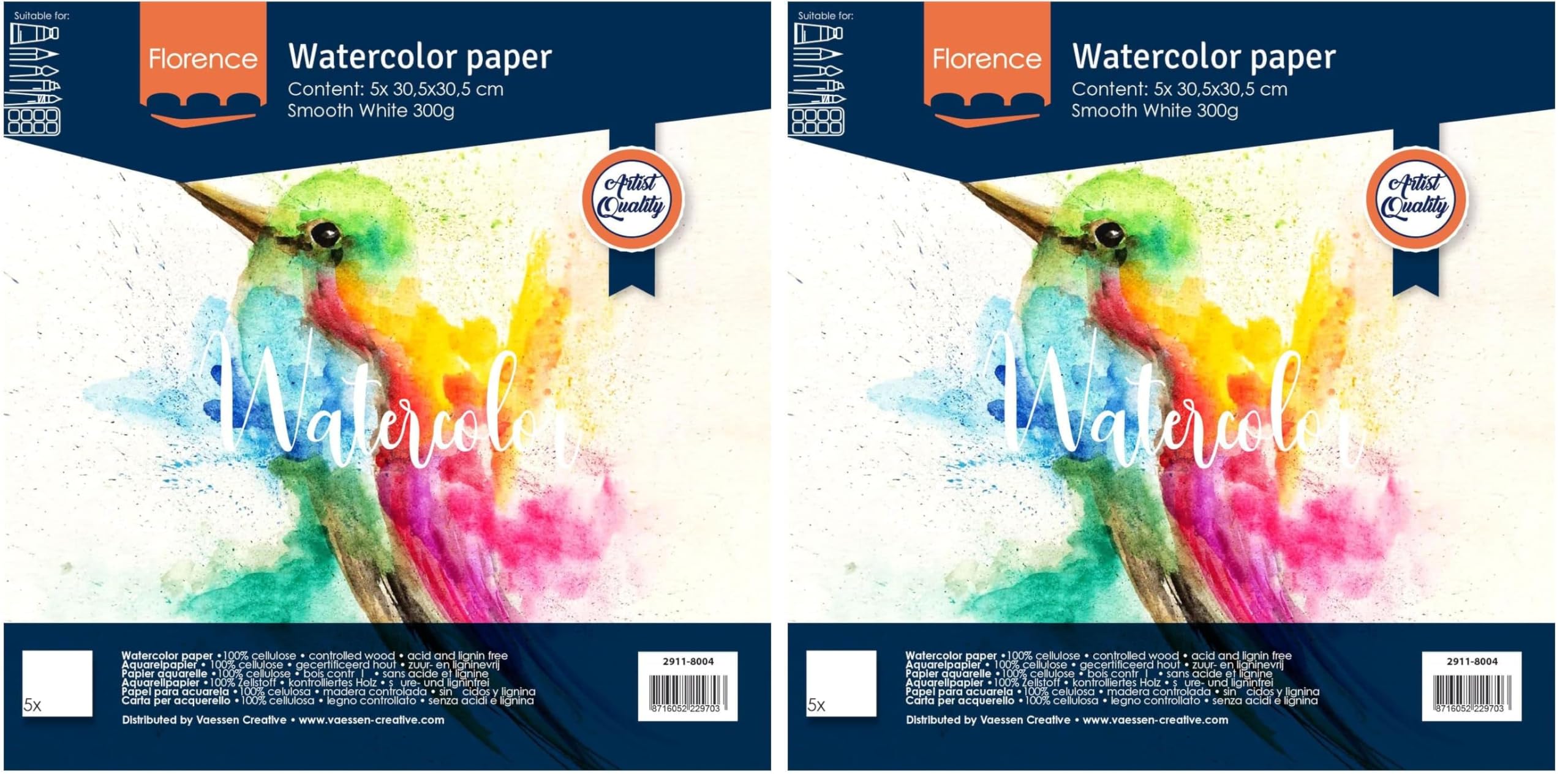 florence-aquarellpapier-glatt-wei-a4-300-g-10-blatt image 4