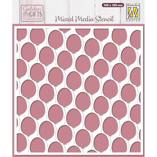 nellie-s-choice-ballone-schablone-15x15cm-stencil-wiederverwendbar image 5