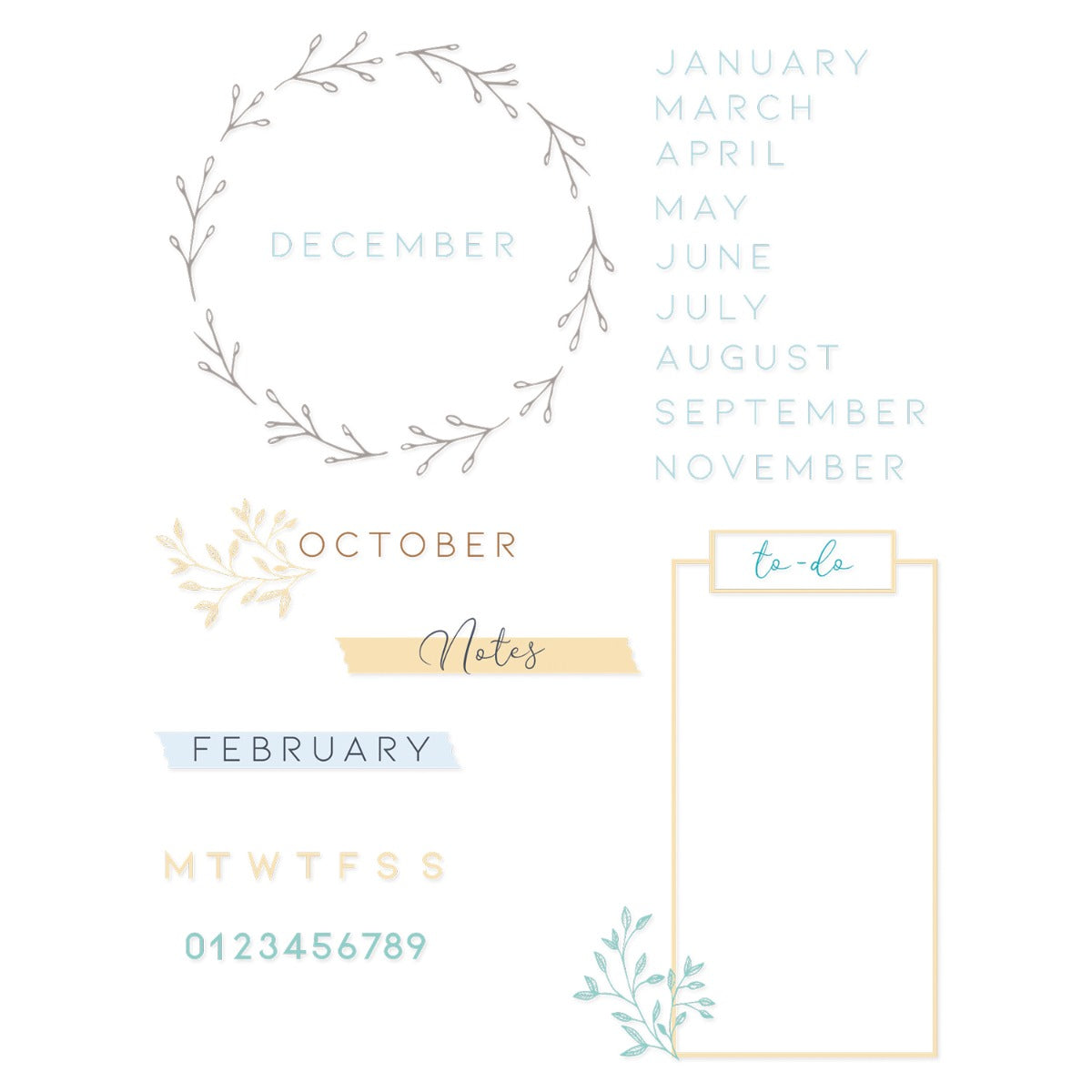 sizzix-clear-stamps-stempelset-35tlg-journal-buchstaben image 1