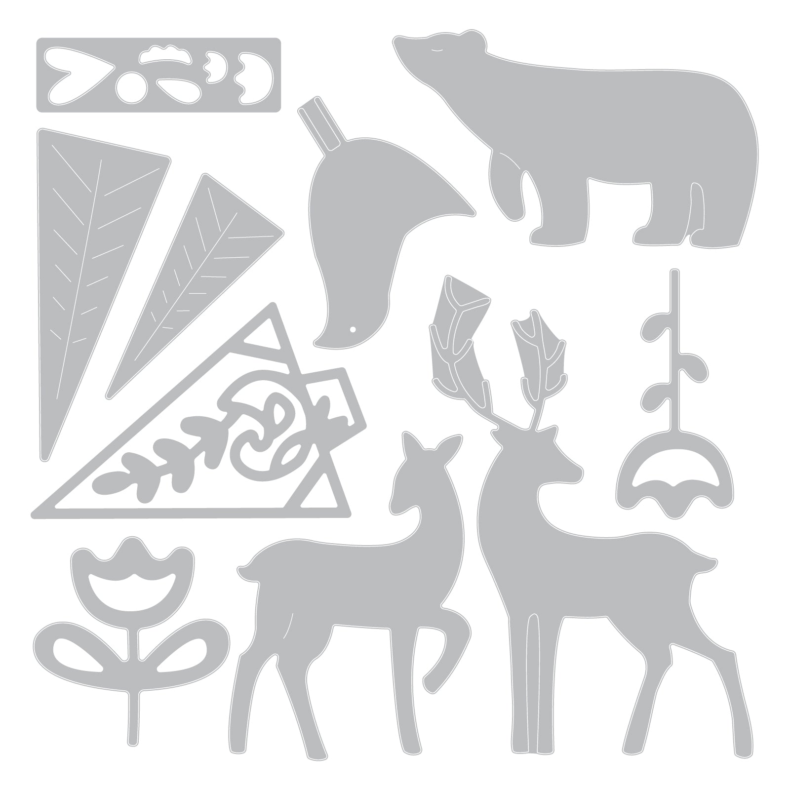 sizzix-thinlits-christmas-elements-stanzschablonen-10-tlg image 2