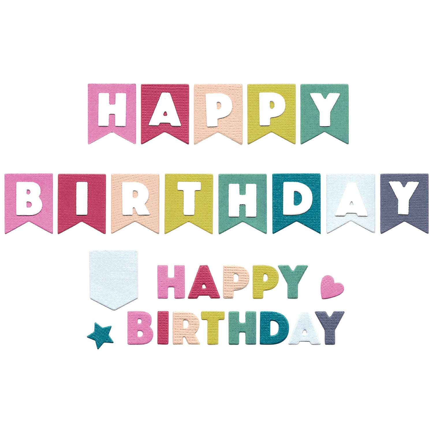 sizzix-thinlits-birthday-bunting-stanzschablonen-17tlg-geburtstag image 1