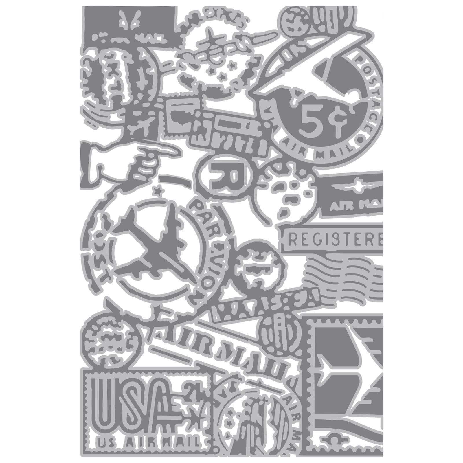 sizzix-textured-impressions-vault-airmail-pr-gefolder-tim-holtz image 2