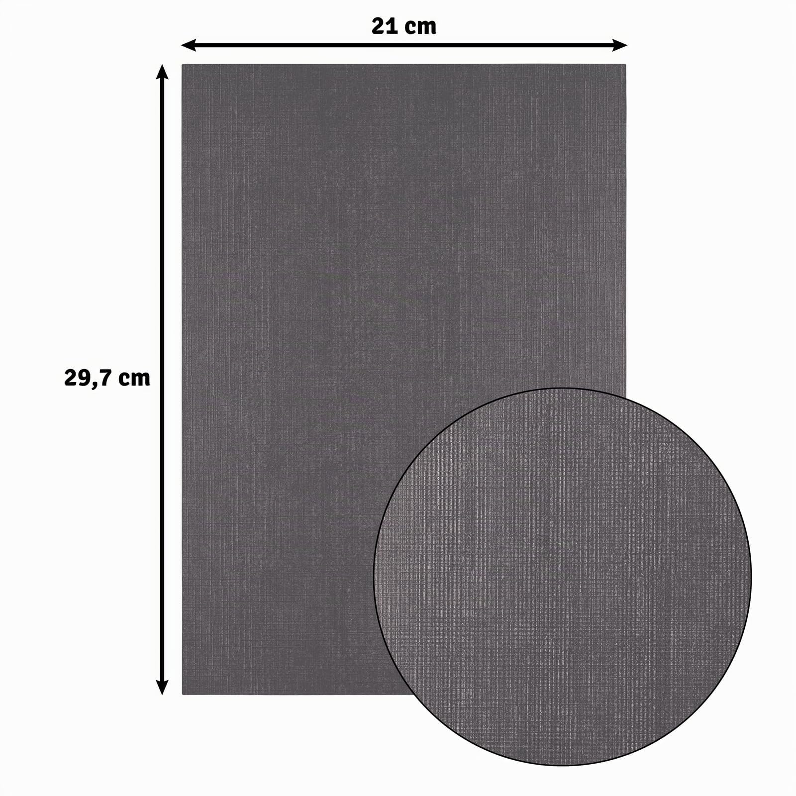 vaessen-creative-florence-tonkarton-leinen-anthracite-a4-10-blatt image 2
