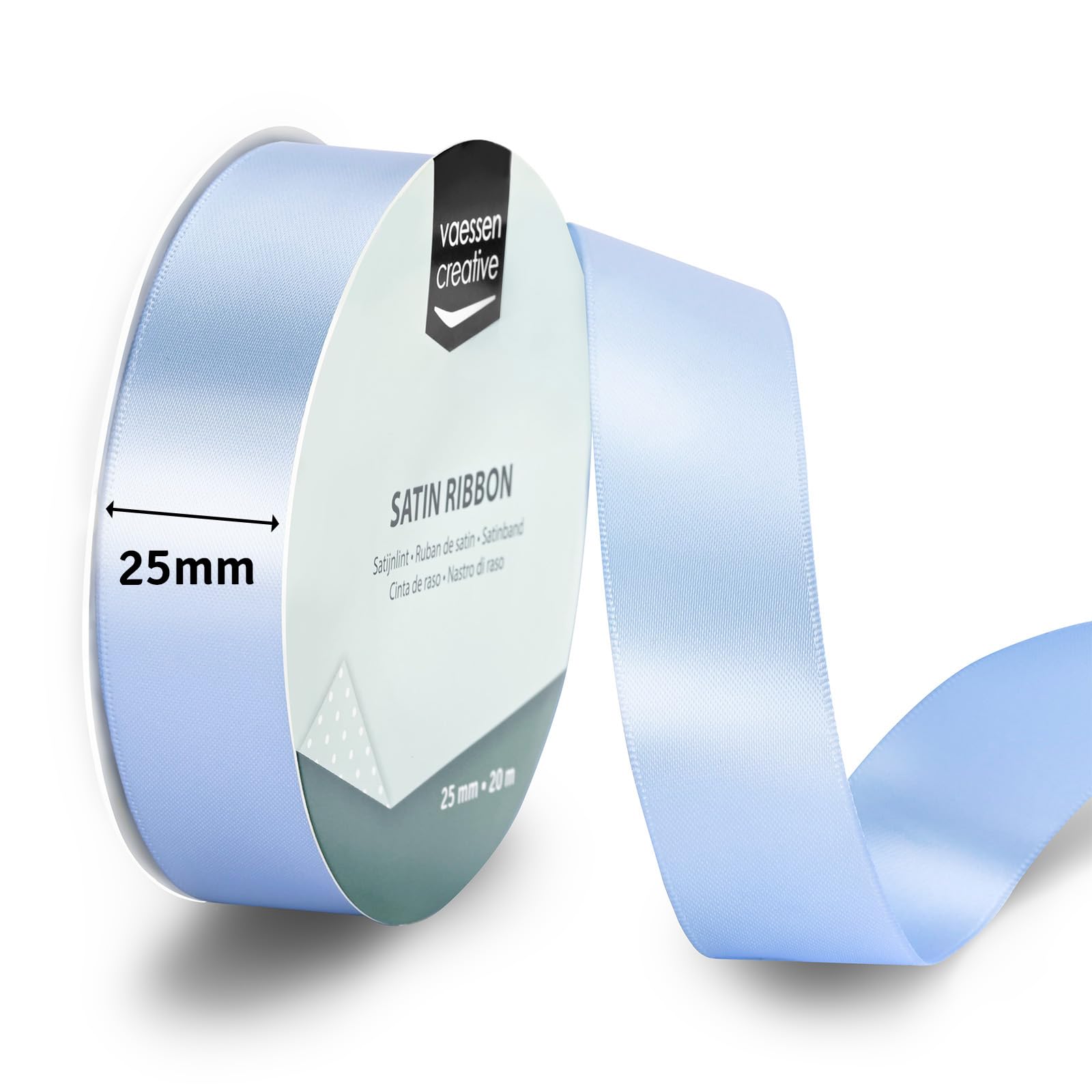 vaessen-creative-florence-satinband-hellblau-20-m-x-25-mm-doppelseitiges-geschen image 2