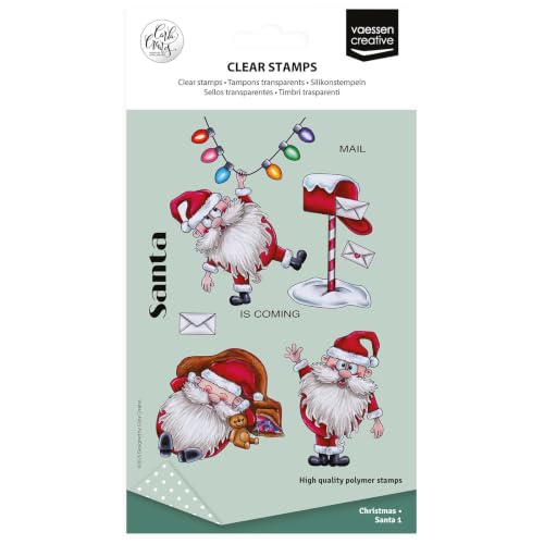 vaessen-creative-cut-easy-weihnachtsmann-silikonstempel-11-tlg-klar image 8