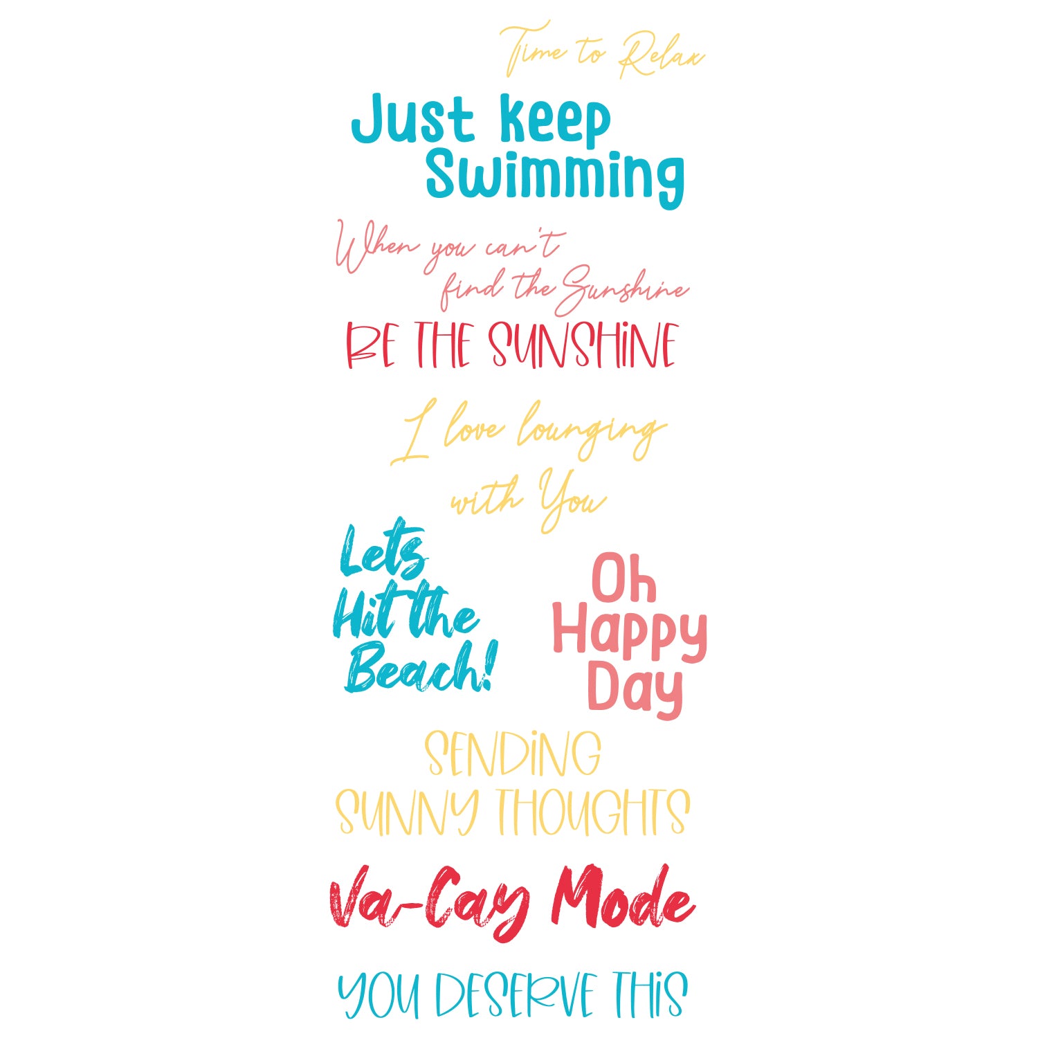 sizzix-clear-stamps-va-cay-mode-stempelset-10tlg-sommer image 1