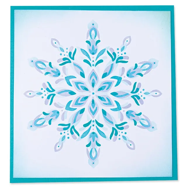 sizzix-layered-stencils-schablonen-snowflake-4er-winter image 1