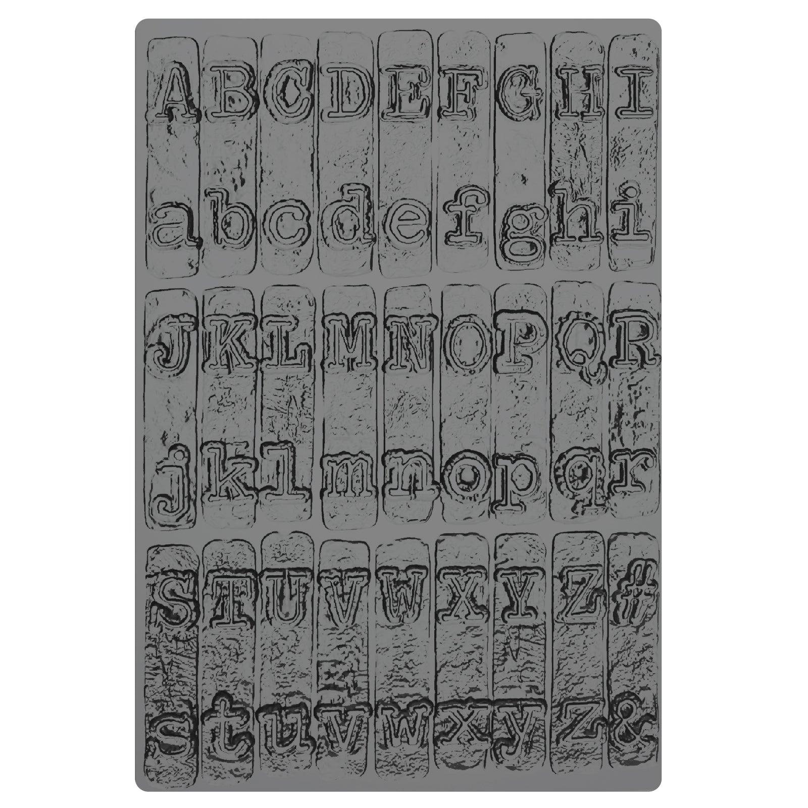 sizzix-3-d-texture-fades-typewriter-large-pr-gefolder-a5-3d image 2