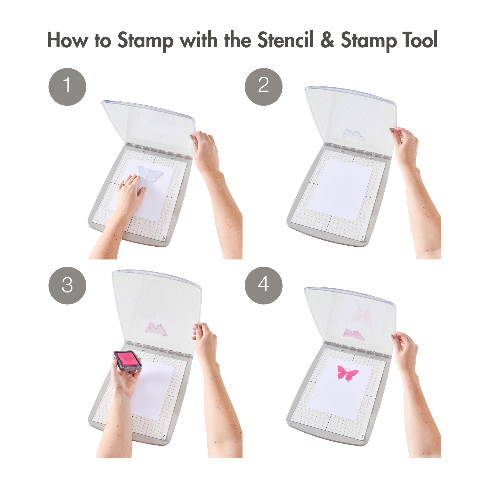 sizzix-stencil-stamp-tool-stempeltool-mit-rasterplatte image 3