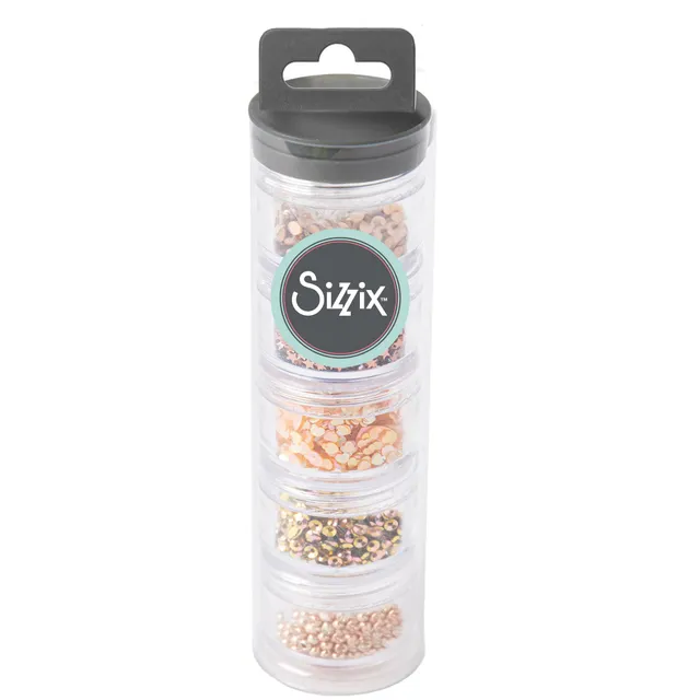 sizzix-effectz-pailletten-perlen-rose-gold-5-dosen-shaker image 1