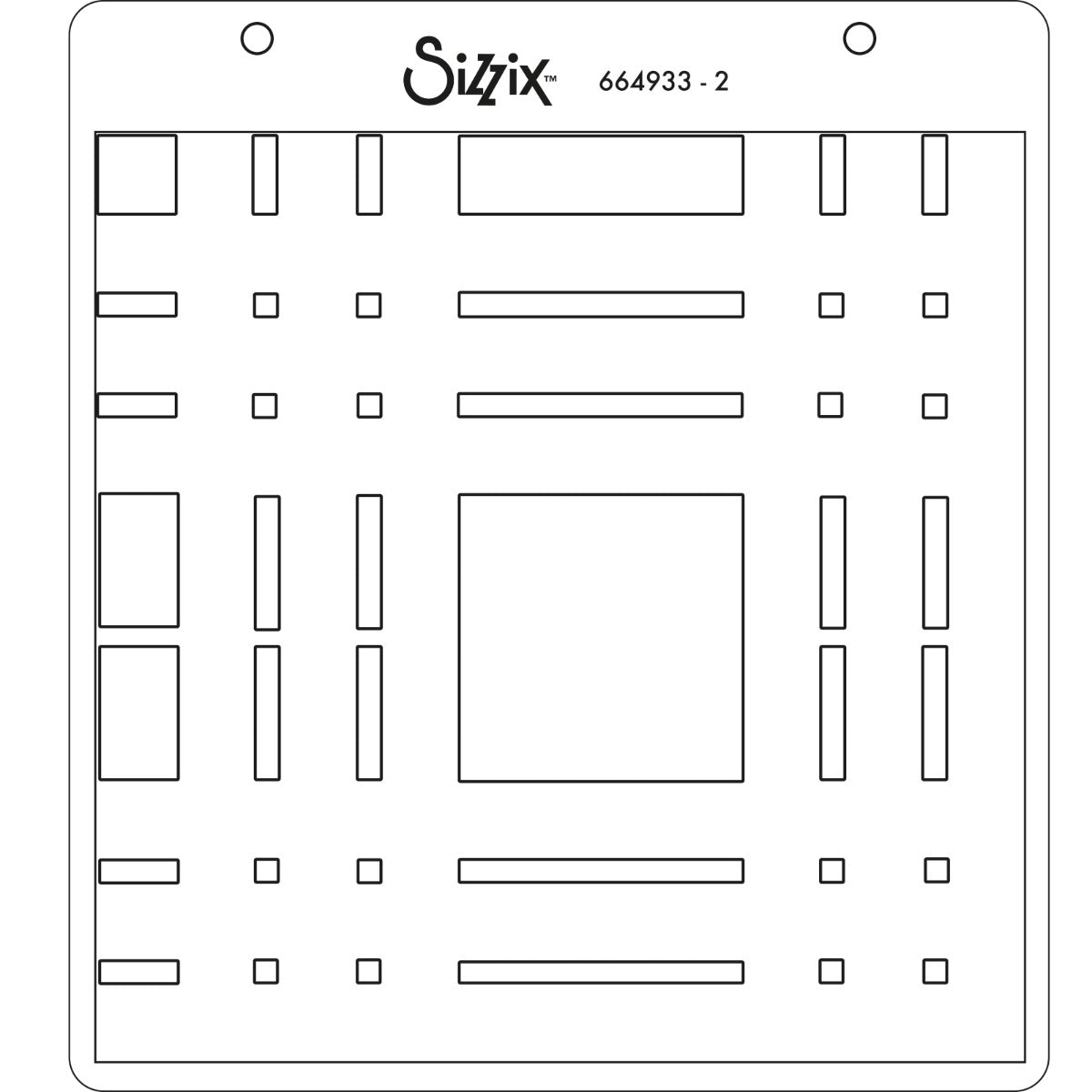 sizzix-layered-stencils-tartan-schablonen-4tlg-olivia-rose image 4