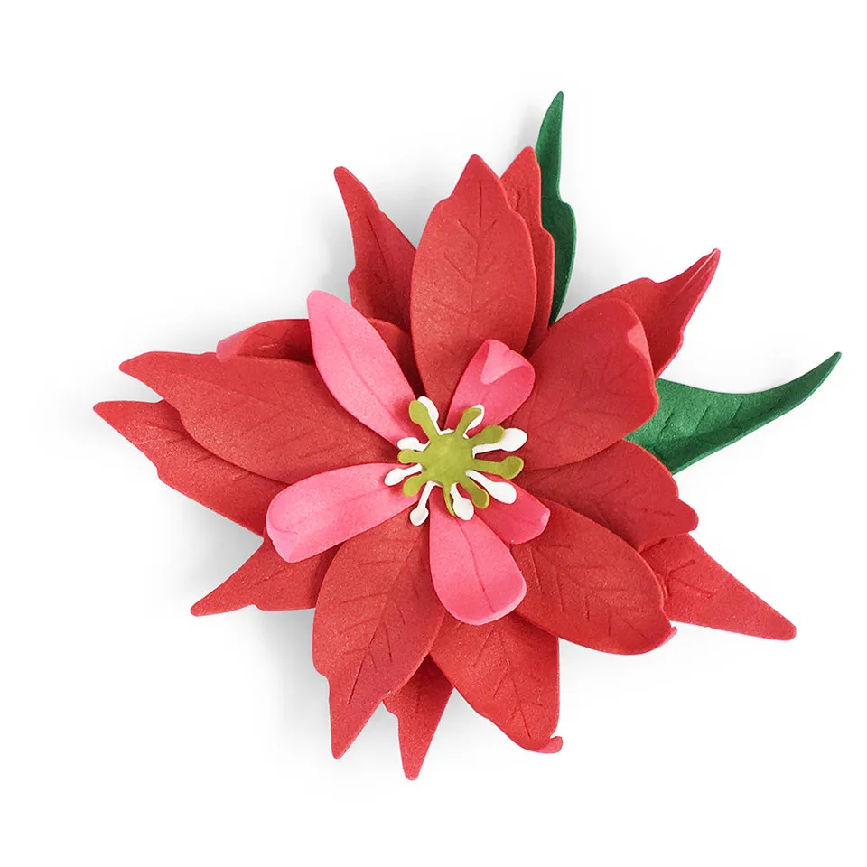 sizzix-thinlits-poinsettia-flower-stanzschablonen-7-tlg-weihnachtsstern image 1
