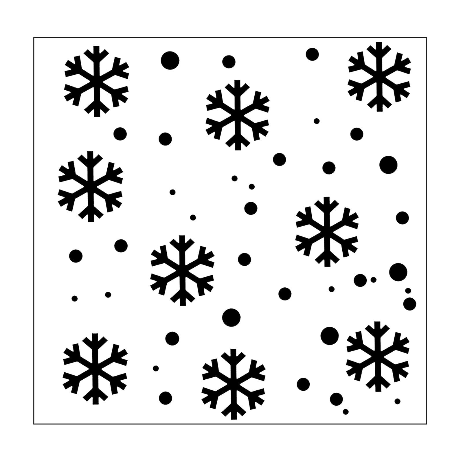 vaessen-cut-easy-schablone-schneeflocken-15x15cm-stencil image 1