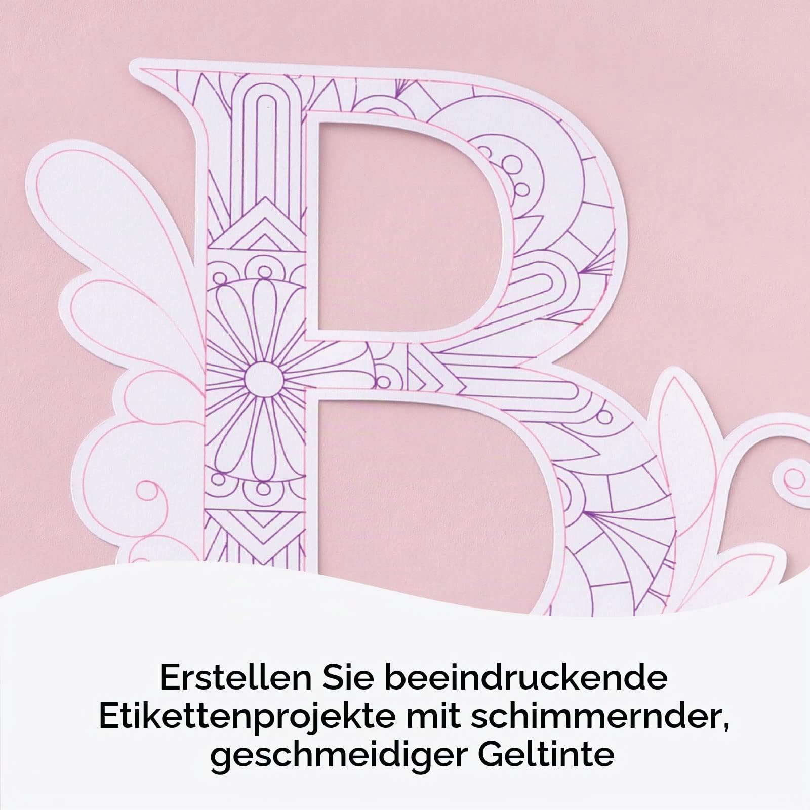 cricut-maker-glitter-gel-pen-set-rainbow-gelstifte-10er-0-8-mm image 5