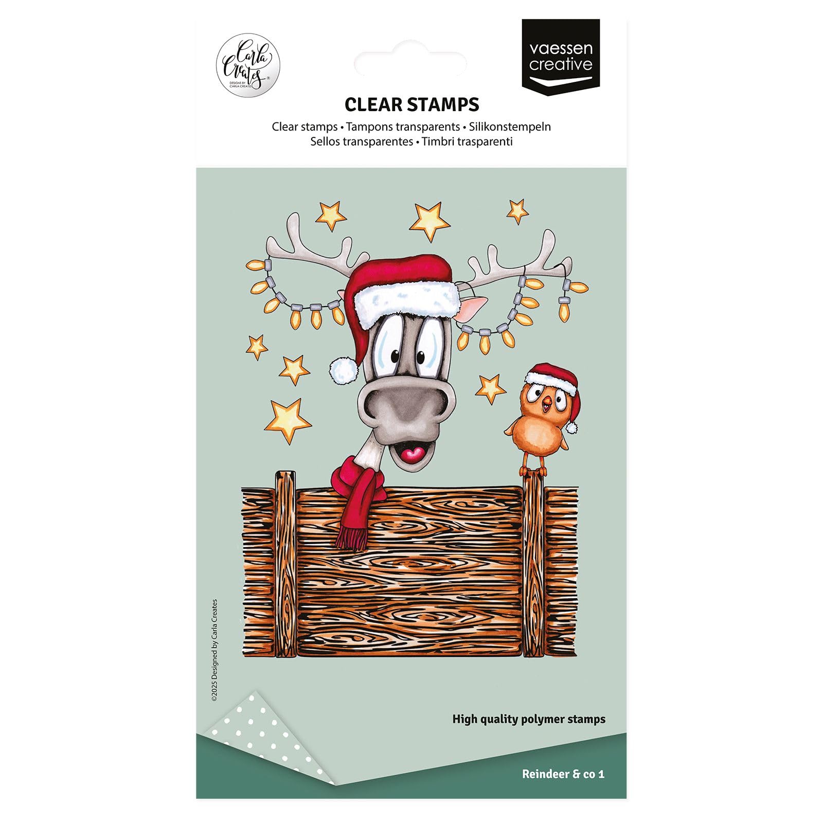 vaessen-cut-easy-silikonstempel-weihnachtsdeko-14-st-a6-transparent image 1