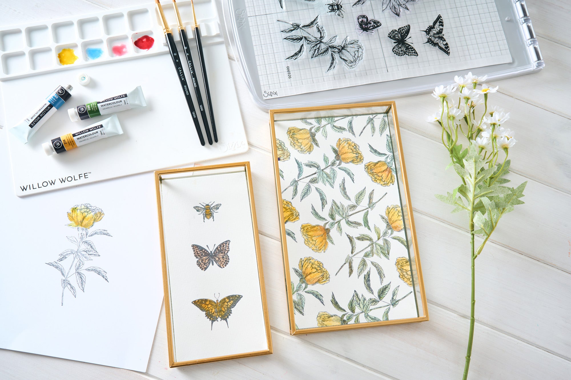 sizzix-studio-media-mat-mischpalette-mit-pinselhalter-bastelmatte image 3