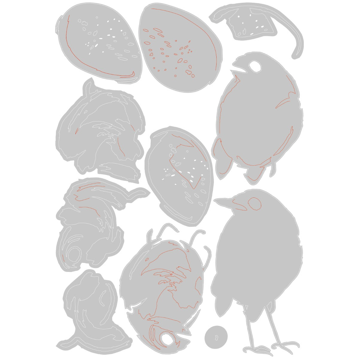 sizzix-thinlits-bird-egg-colorize-stanzschablonen-11tlg image 2