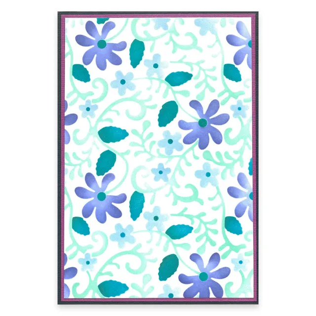 sizzix-layered-stencils-lacey-a6-schablonen-4er-floral image 1