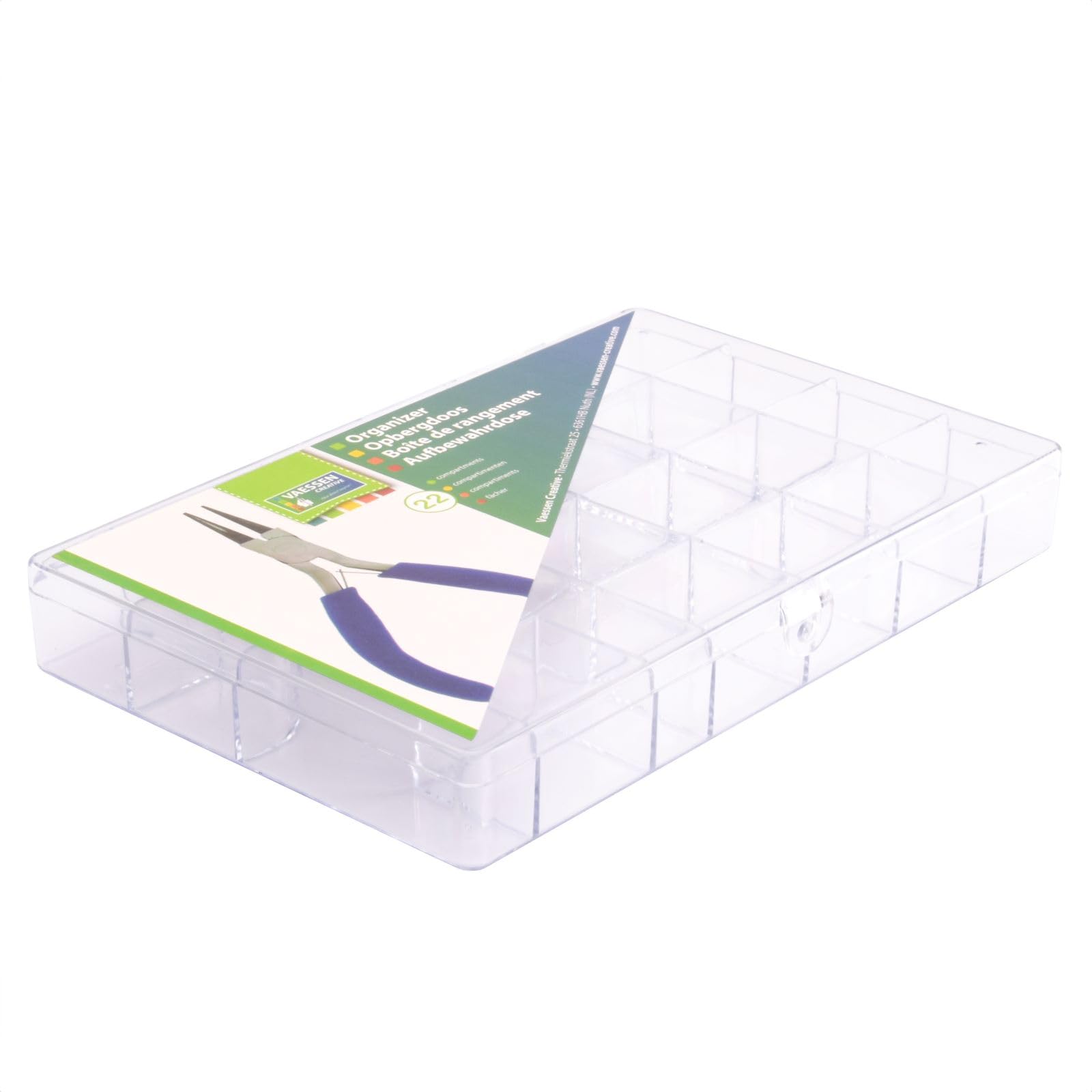 vaessen-creative-florence-aufbewahrungsbox-22-f-cher-transparent image 2