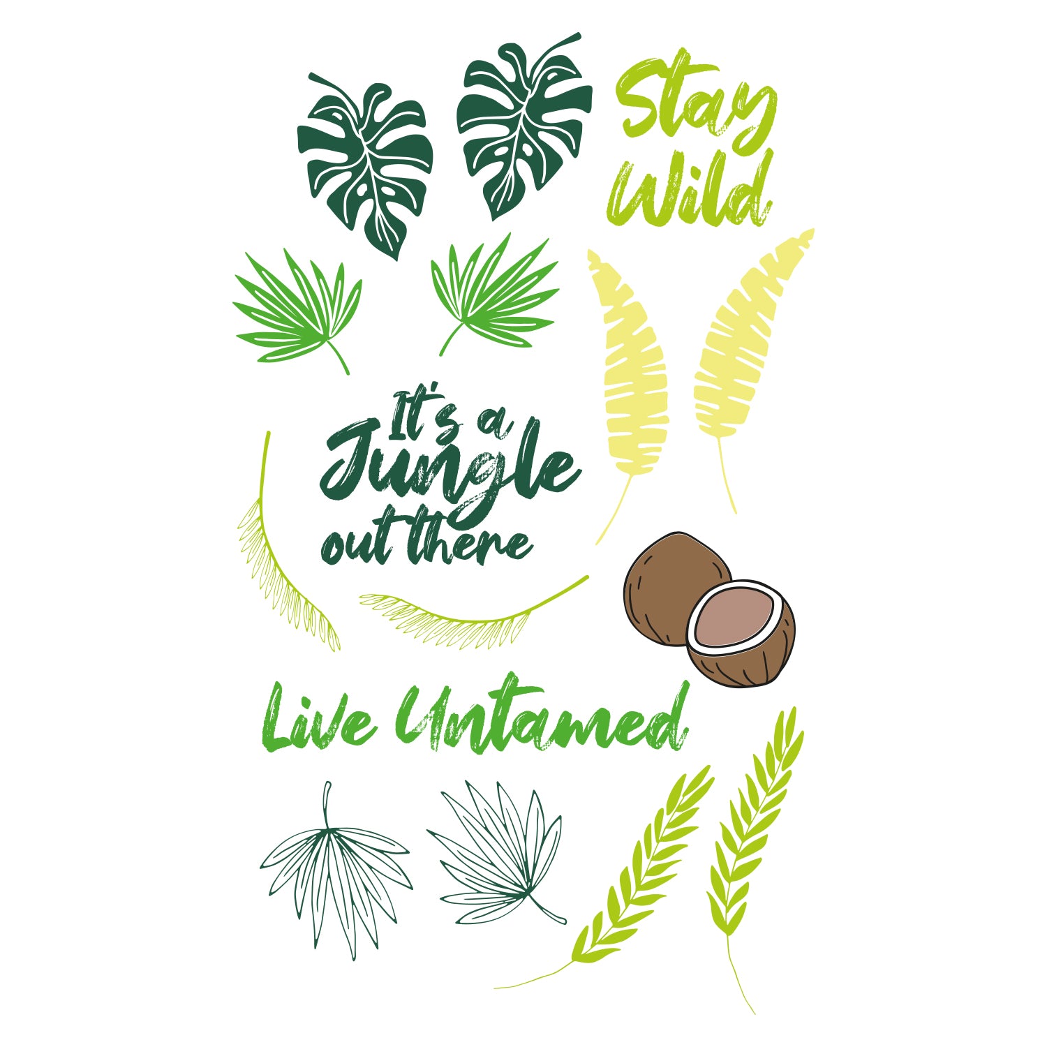 sizzix-stay-wild-clear-stamps-18tlg-tropische-bl-tter-catherine-pooler image 1