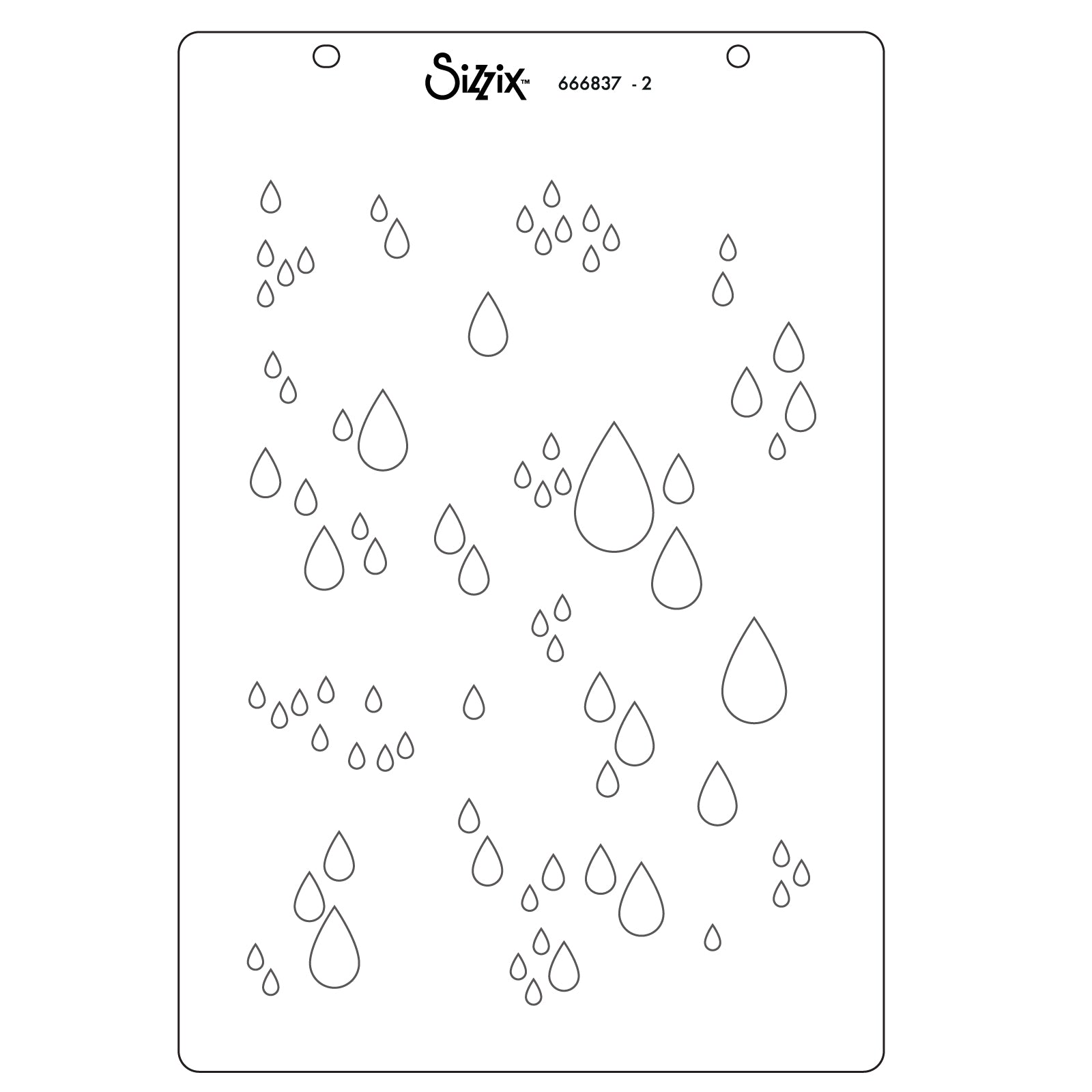 sizzix-drip-drip-drop-stempelset-schablonen-a5-a6 image 6