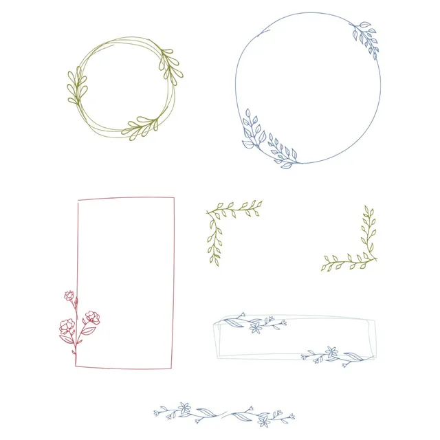 sizzix-clear-stamps-drawn-frames-stempelset-11-teilig-rahmen image 1
