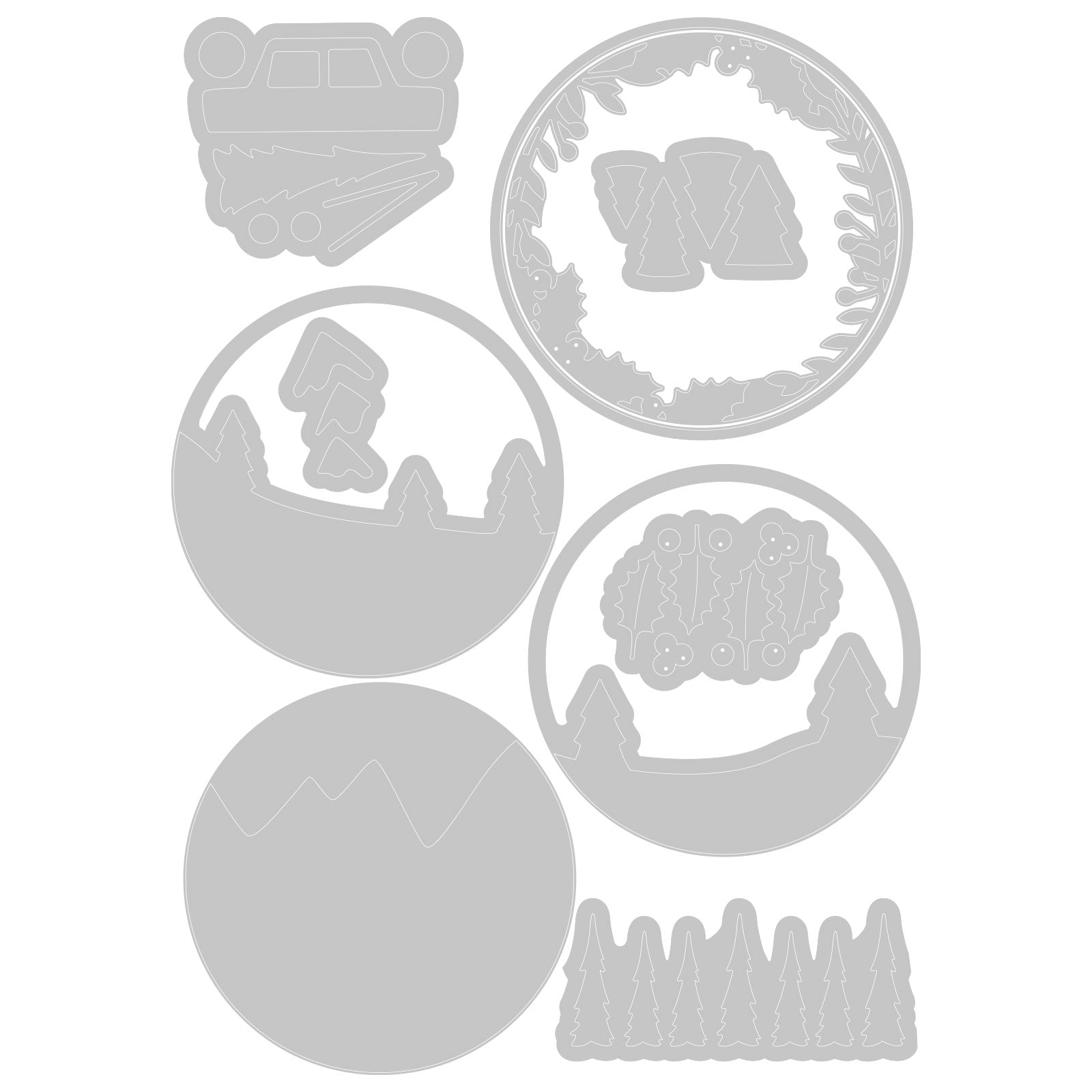 sizzix-thinlits-winter-woodland-stanzschablonen-olivia-rose image 2
