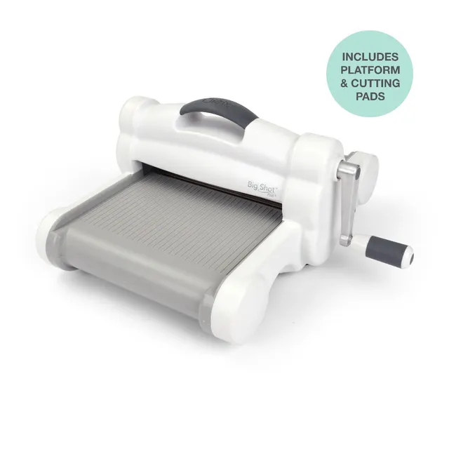 sizzix-big-shot-plus-stanzmaschine-wei-grau-a4-maschine image 1