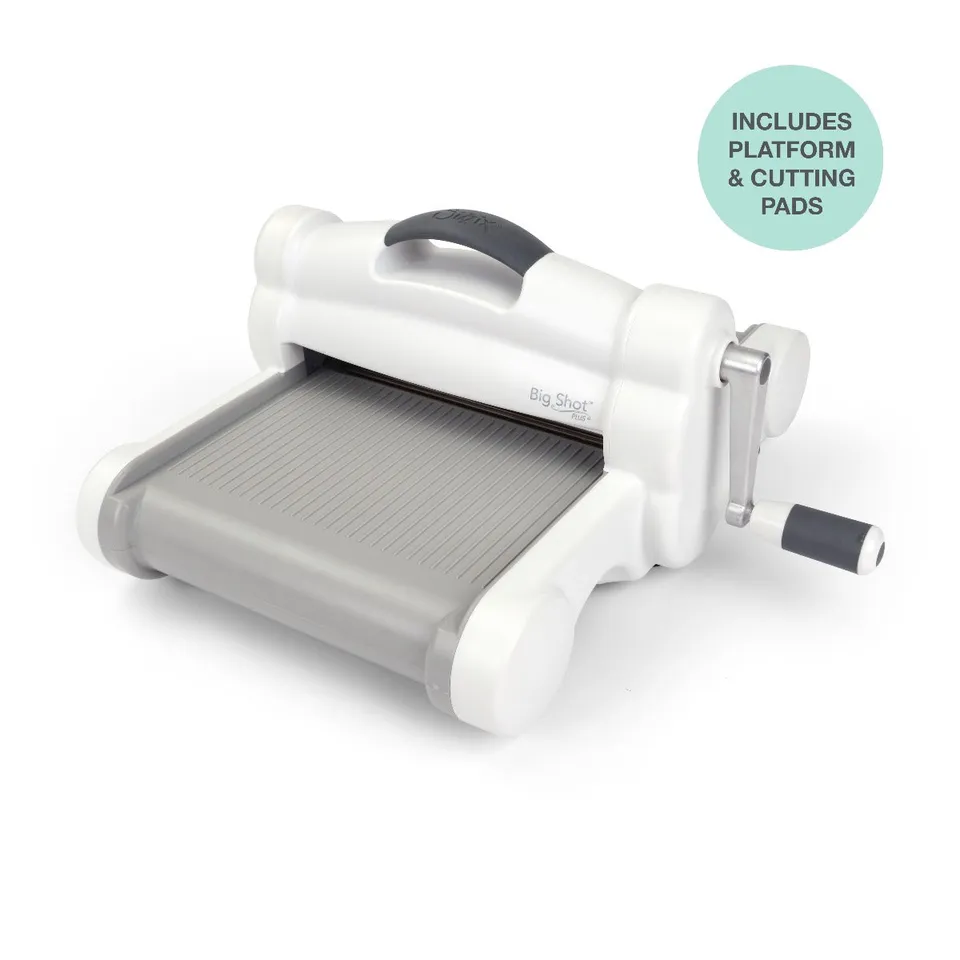sizzix-big-shot-plus-stanzmaschine-wei-grau-a4-maschine image 1