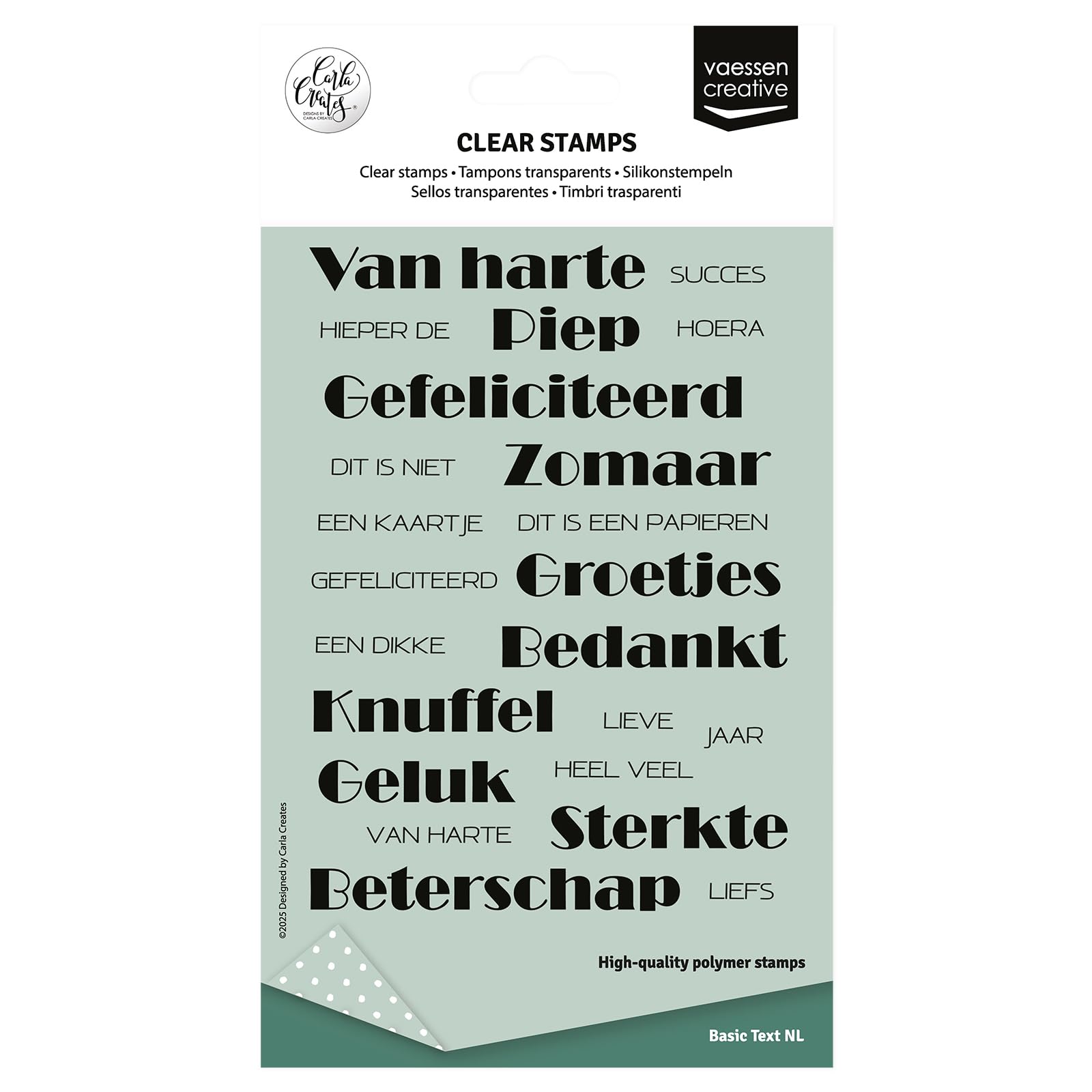 vaessen-creative-cut-easy-silikonstempel-niederl-ndische-texte-a6-set-mit-23-tra image 1