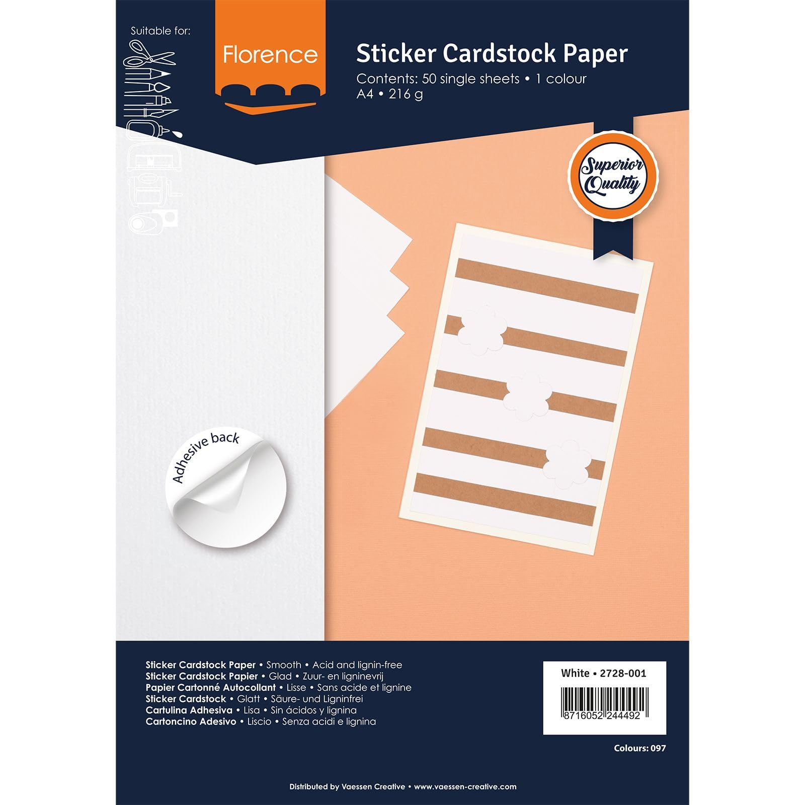 florence-cardstock-a4-wei-selbstklebend-50-blatt-216-g-m image 6
