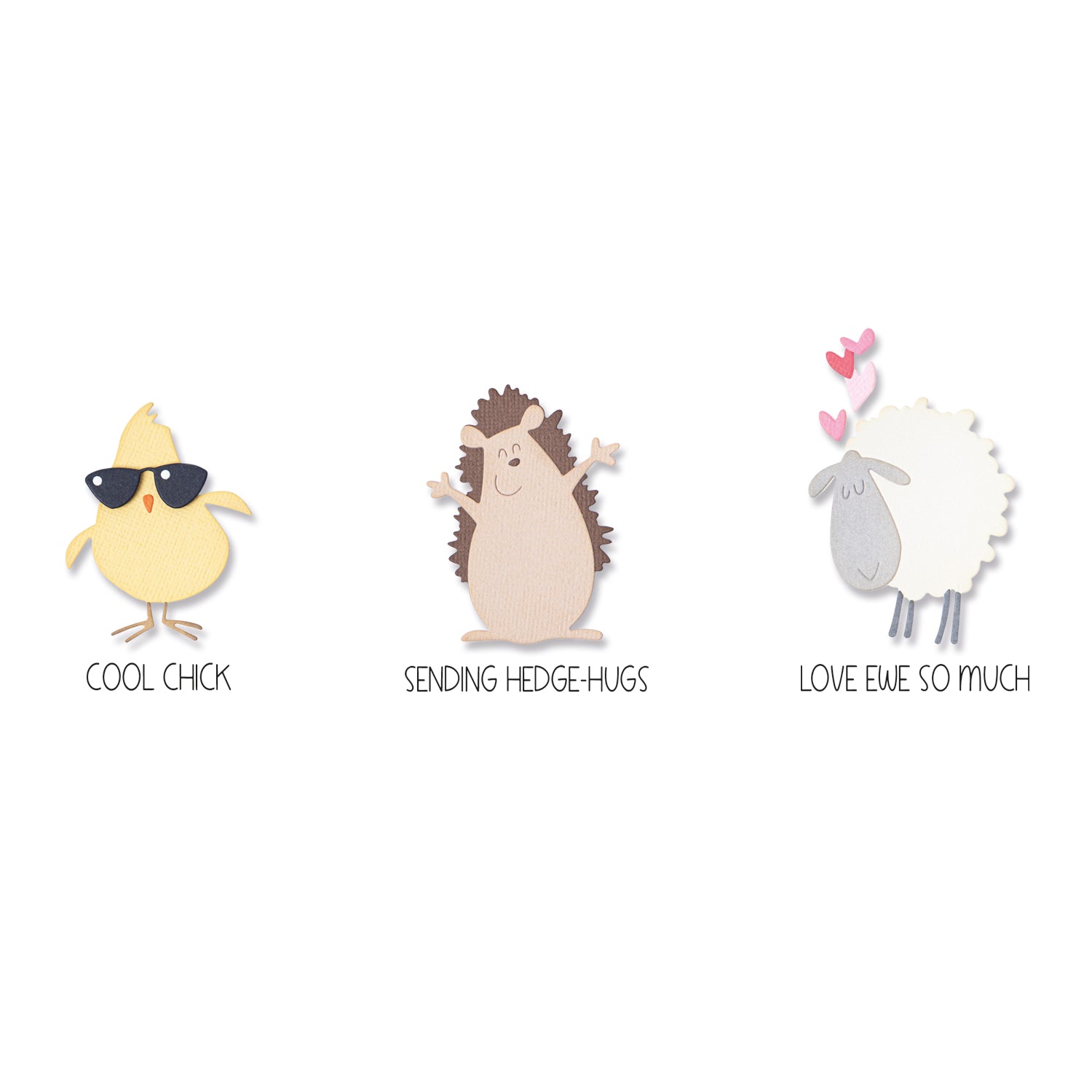 sizzix-thinlits-crazy-creatures-stempelset-6-3-tiere-lustig image 1