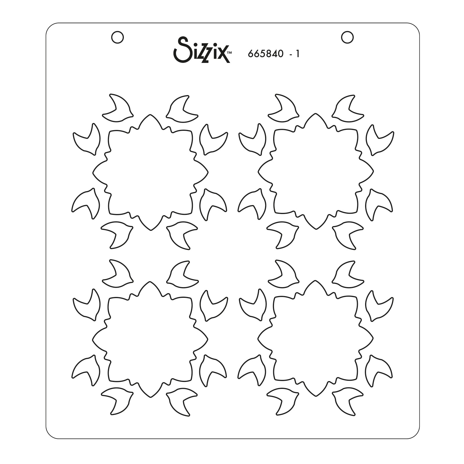 sizzix-layered-stencils-geo-background-schablonen-4-tlg image 2