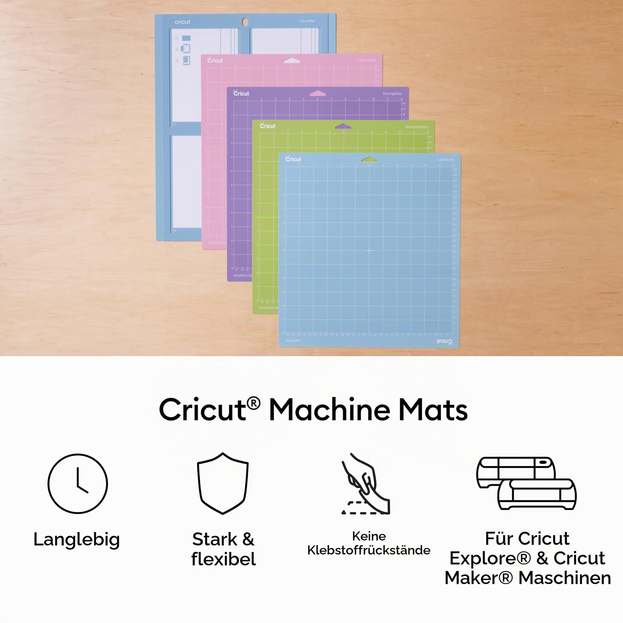 cricut-maker-stronggrip-schneidematte-30-5cm-6er-pack image 3